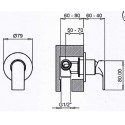 SIMPLE Monocomando doccia incasso scheda tecnica