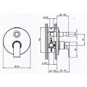 SIMPLE Monocomando doccia incasso con deviatore scheda tecnica