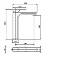 PLANET Monocomando lavabo modello alto scarico clic-clack scheda tecnica