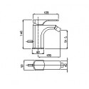 PLANET Monocomando bidet scarico automatico 1"1/4 con flex inox scheda tecnica