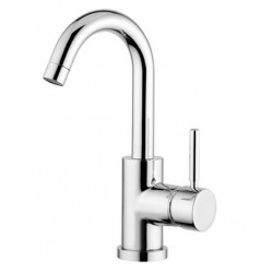 KOBUK  Monocomando lavabo senza scarico con flex inox