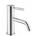 KOBUK FIX  Monocomando lavabo canna da 12.5 cm con scarico automatico 1"1/4 con flex inox