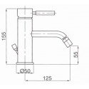 KOBUK FIX  Monocomando bidet scarico automatico 1"1/4 con flex inox scheda tecnica 